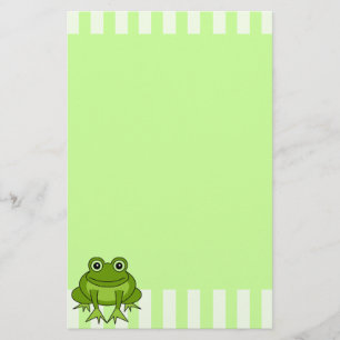Gullig grodabrevpapper brevpapper