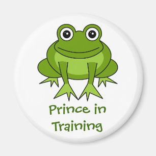 Gullig grodatecknad - Prince i utbildningsmagnet Magnet