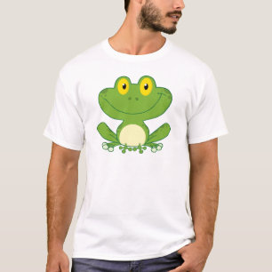 Gullig grodatecknade figurer t-shirt