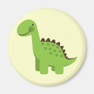 Gullig grön Dinosaur Magnet