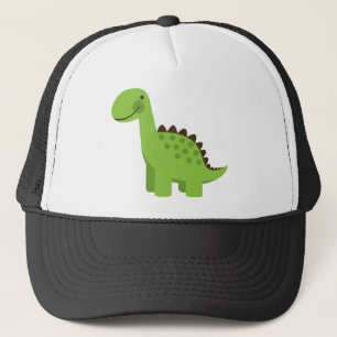 Gullig grön Dinosaur Truckerkeps