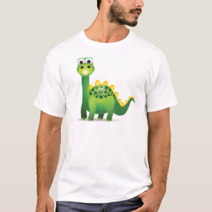 Gullig grön dinosaurtecknad tröja