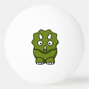Gullig grön tecknadDinosaur Pingisboll