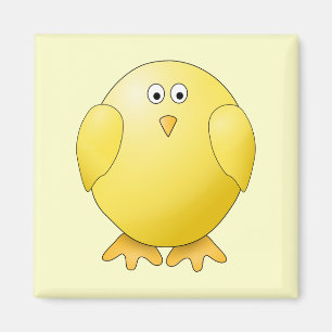 Gullig gul chick. Lite Bird. Magnet