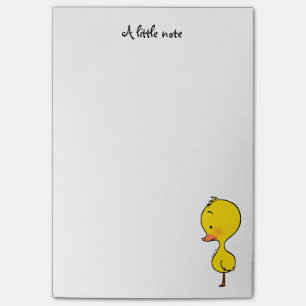 gullig gul duckling post-it block