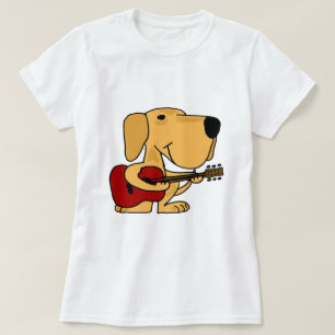 Gullig gul Labrador Retriever för AA som leker T Shirt