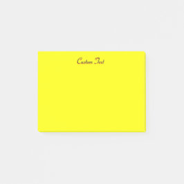 Gullig gult post-it block