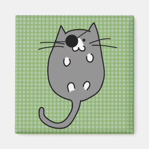 Gullig Halloween kattdräkt Magnet