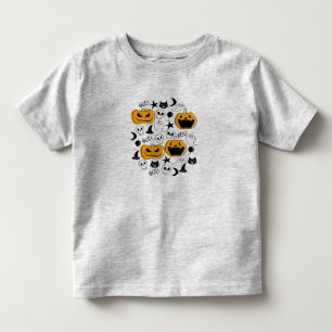 Gullig Halloween varelseillustration T-shirt