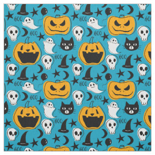 Gullig Halloween varelseillustration Tyg