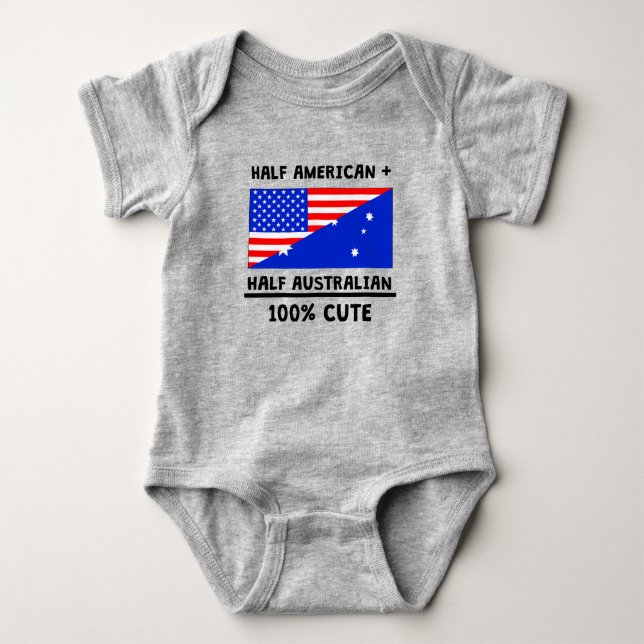 Gullig halv australier 100% tee (Framsida)