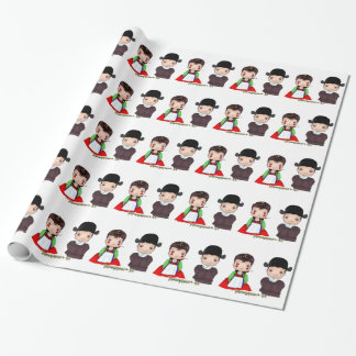 Gullig Hanbok gift par Presentpapper