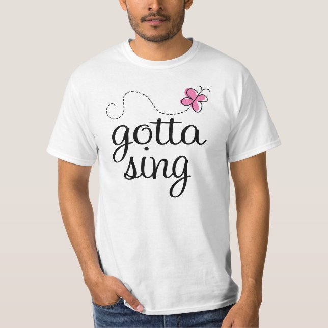 GULLIG HAR SOM SJUNGER ROSOR T SHIRT (Framsida)