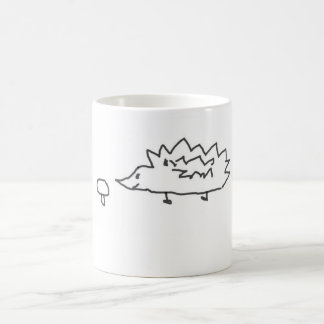 Gullig Hedghehog och champinjonmugg Kaffemugg