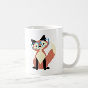 Gullig Hipsterexponeringsglasräv Kaffemugg