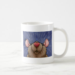 Gullig hjärtaråttamugg kaffemugg
