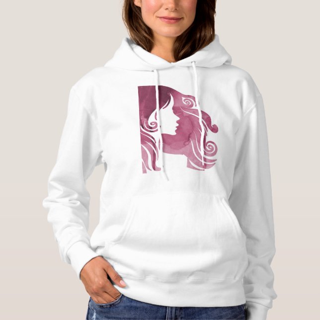 Gullig Hoodie för flickor - skräddarsy Hoodies T Shirt (Framsida)
