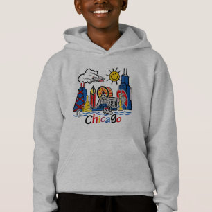 Gullig horisont för Chicago ungar T Shirt