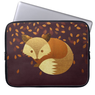 Gullig hösträv laptop sleeve