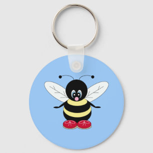 Gullig humla Keychain Nyckelring