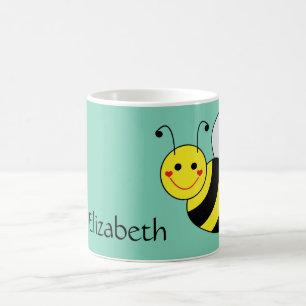 Gullig humlapersonlig kaffemugg