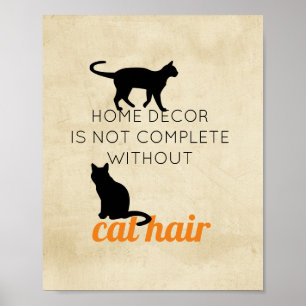 gullig humor för kattcitationsteckenaffisch för poster