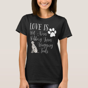 Gullig hund älskaregåva för Dalmatian T-tröja T Shirt