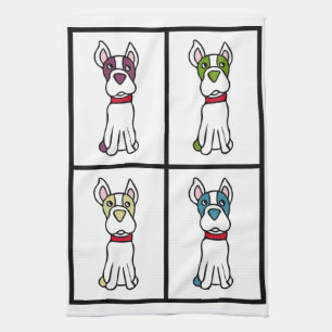 Gullig hund Dishtowel - Boston Terrier Kökshandduk
