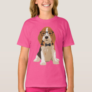Gullig hund för HipsterBeaglevalp för hund älsk T Shirt