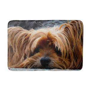 Gullig hund för Yorkshire Terrier Badrumsmatta