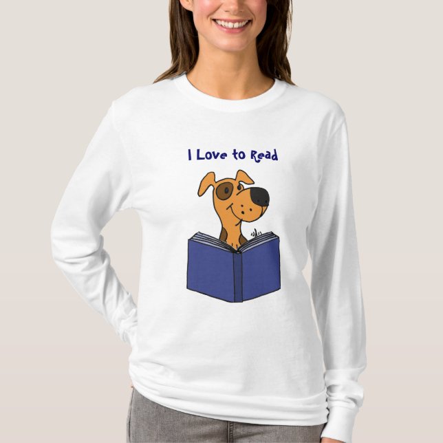 Gullig hundtecknad för BB som jag älskar för att Tröja (Framsida)