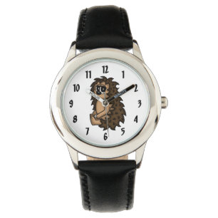 gullig igelkottklocka armbandsur