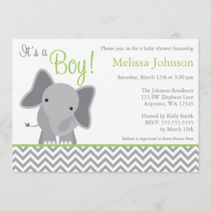 Gullig inbjudan för baby shower för