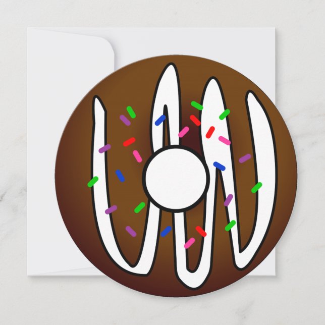 Gullig inbjudan för munkSleepoverfödelsedag (Framsida)