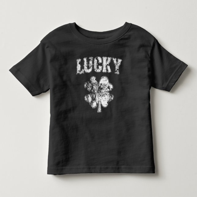 Gullig irländsk lycklig Shamrock Tröja (Framsida)