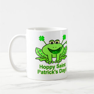 Gullig irländsk saint patrick's daygroda kaffemugg