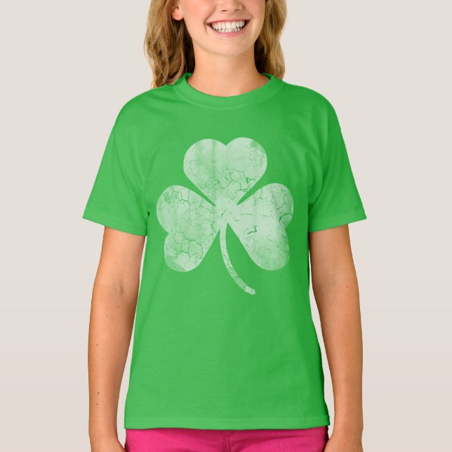 Gullig irländsk Shamrockst patrick's day T Shirt (Framsida)