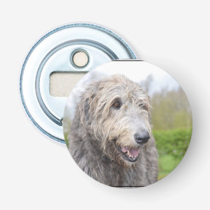 Gullig irländsk Wolfhound Flasköppnare