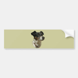 Gullig jackRussell hund Bildekal