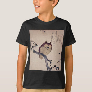 Gullig japansk le uggla tee