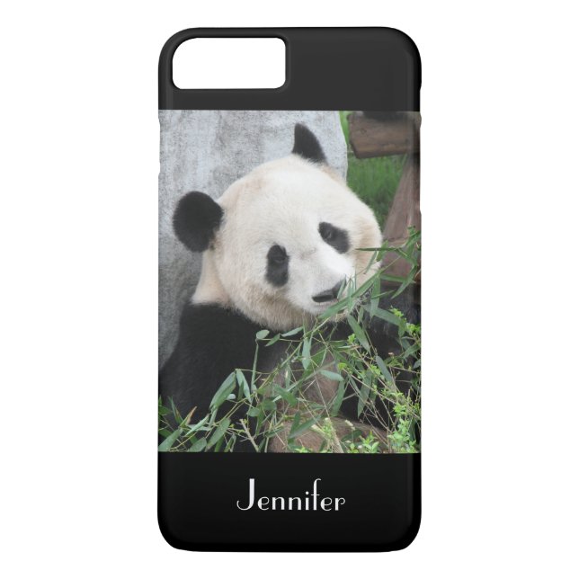 Gullig jätte- Panda, svart bakgrund, Case-Mate iPhone Skal (Baksida)