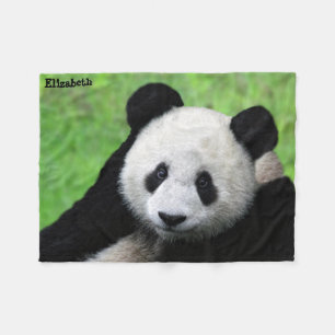 Gullig jätte- Pandafilt Fleecefilt