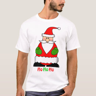 Gullig Jolly Santa helgdagtecknad T Shirt