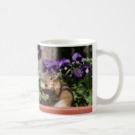 Gullig jordekorre - undertecknar den roliga kaffemugg