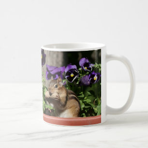Gullig jordekorre - undertecknar den roliga kaffemugg
