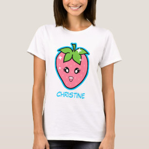 Gullig jordgubbe tee shirt
