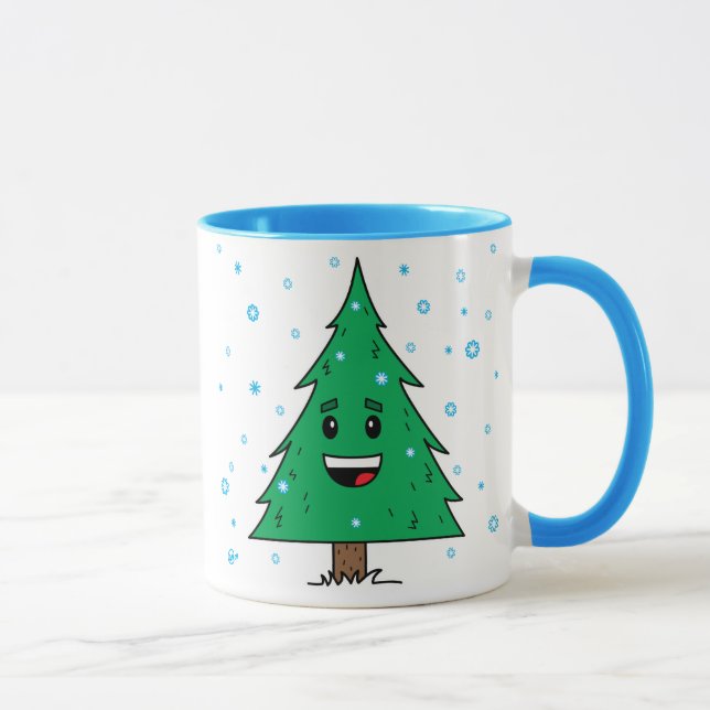 Gullig julgran - mugg (Höger)