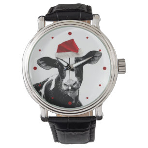 Gullig julko i den Santa hatten Armbandsur