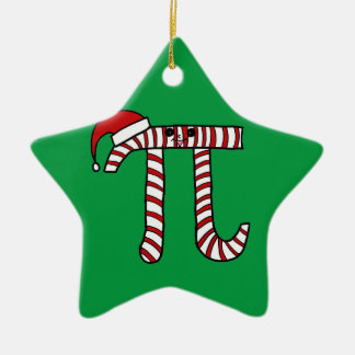 Gullig julPi-prydnad (grön bakgrund) Julgransprydnad Keramik