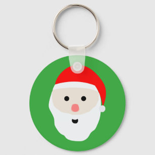 Gullig jultomten Keychain Nyckelring